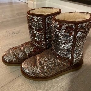 Sequin ugg boots